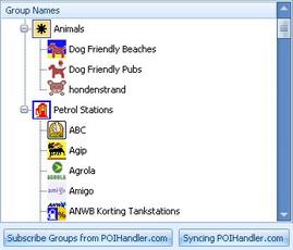 POIHandler Offline POIHandler Groups Window