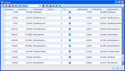 POIHandler Offline Compare Window